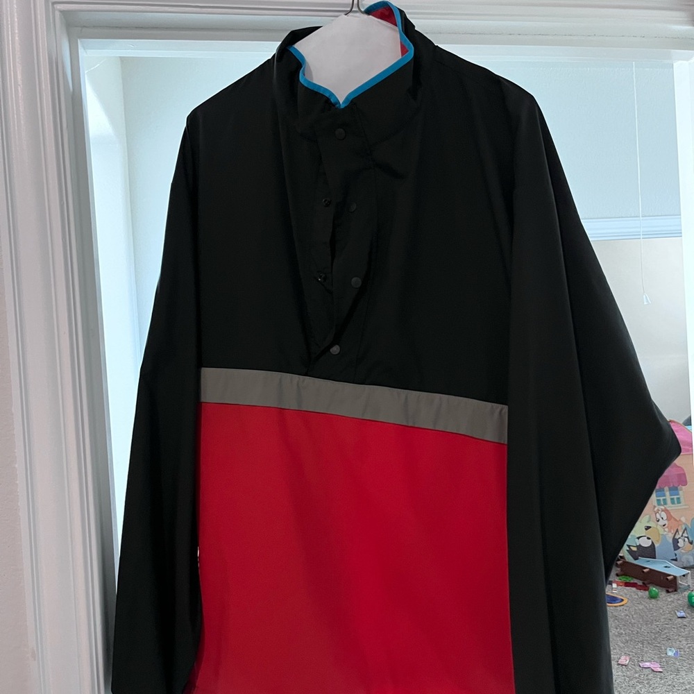 JW ANDERSON Black and Red Raincoat
